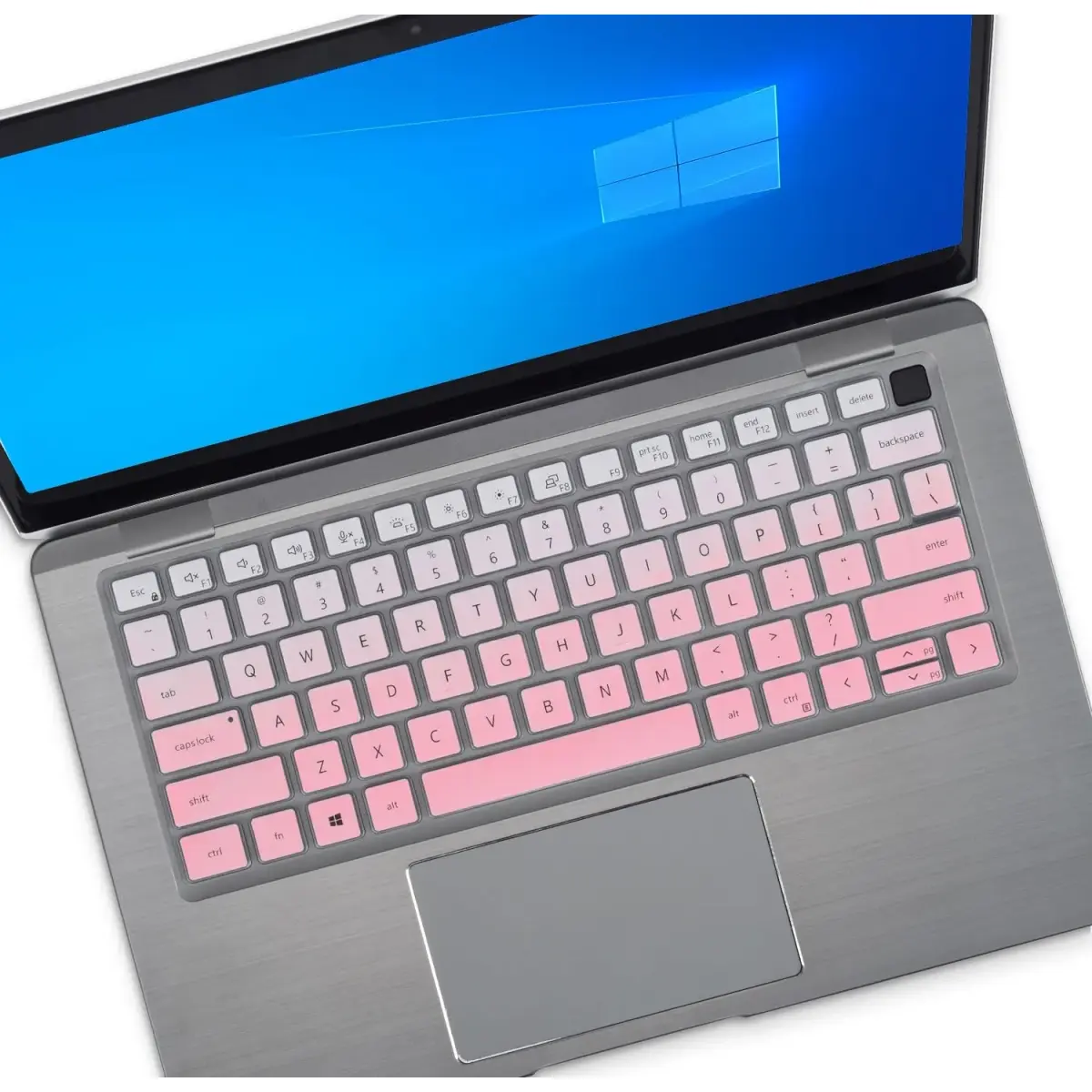 CASEDAO Gradual Pink Silicone Keyboard Cover Skin for Dell Latitude 7440 7430 7420 7410 5440 5431 5430 5420 14" Laptops | US Layout - main product image
