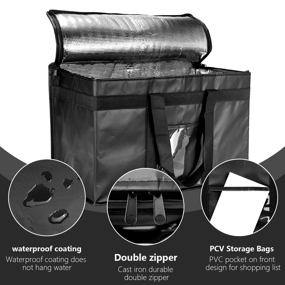 Yalin XXL Large Insulated Cooler Bag 42L (20" x 13" x 10") | Keeps Food Hot or Cold Up to 4 Hours - view 3