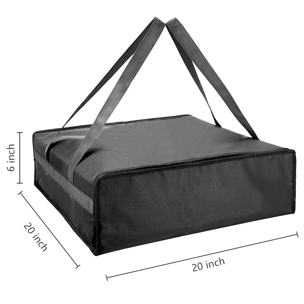 Yalin Insulated Pizza Delivery Bag, 20" x 20" x 6" | Keeps Food Hot or Cold for Hours - view 4
