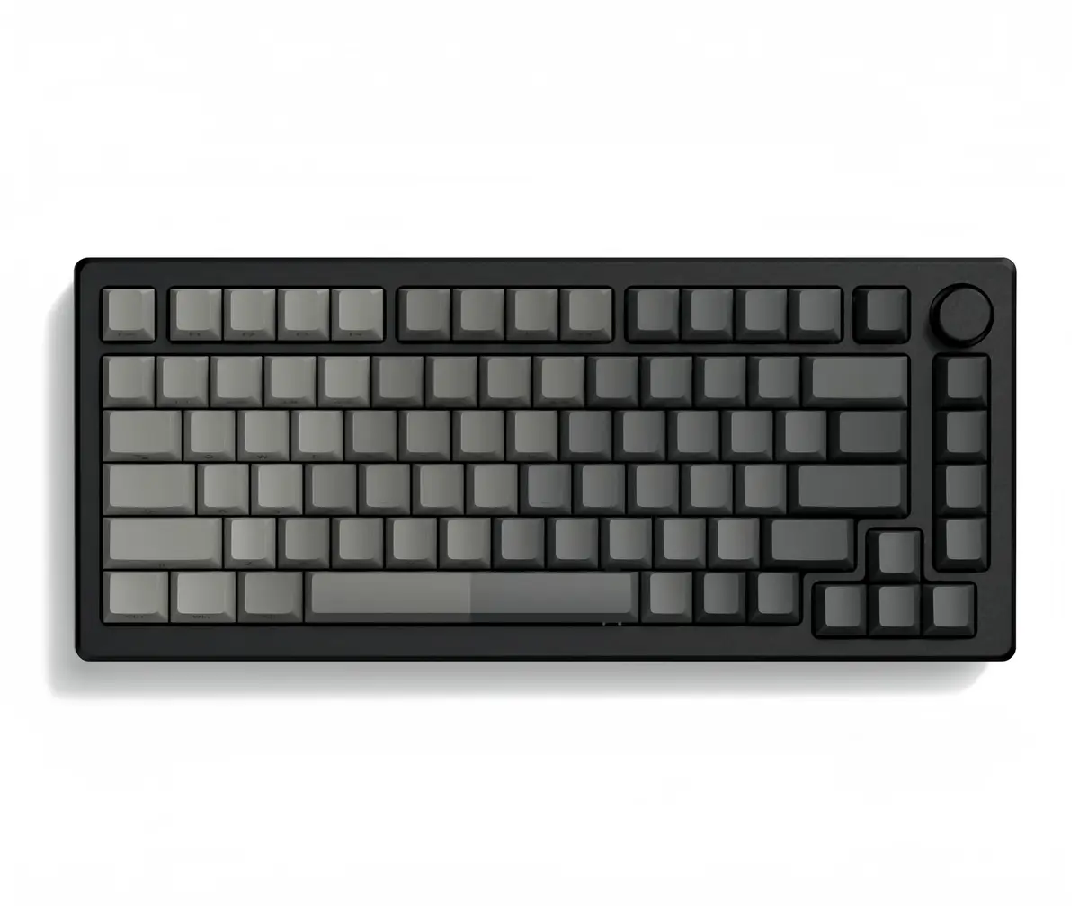 dagaladoo Shine Through Keycaps Set, Double Shot PBT, Gradient Grey, 121 Keys | RGB Backlit Cherry Profile - main product image