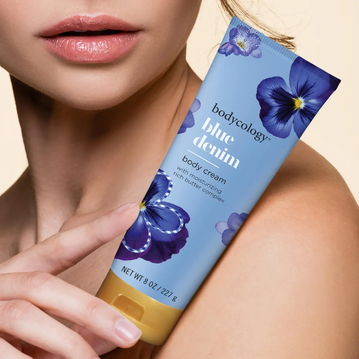 Bodycology Shea Butter Body Cream, Blue Denim, 8 oz | Ultra-Hydrating, Non-Greasy, Paraben-Free - view 5