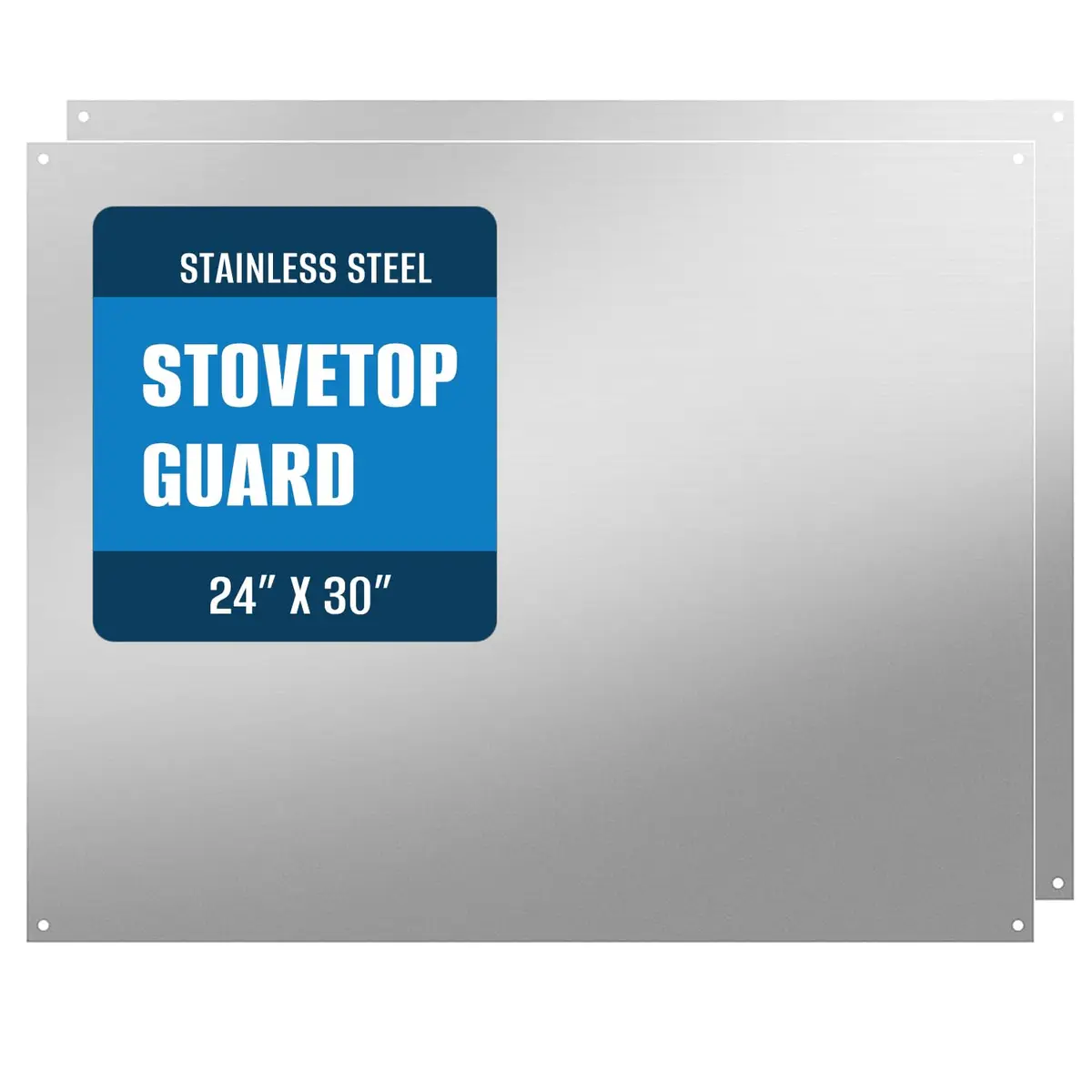 TUTU 24" x 30" Stainless Steel Reversible Backsplash | Easy Clean Wall Shield - main product image