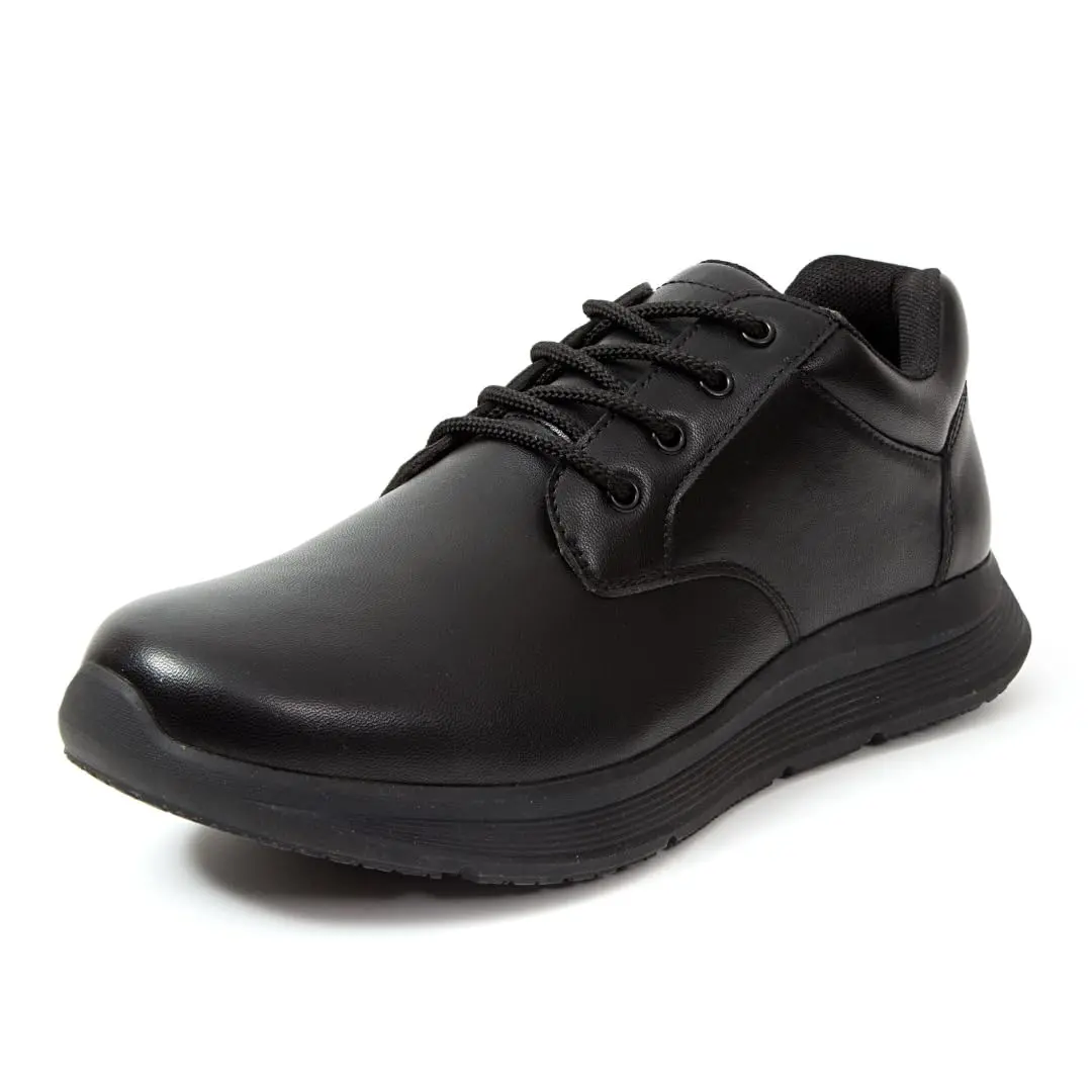 Deer Stags Men's Montez Oxford 15 Wide | Slip-Resistant Faux Leather Dress Shoe - main product image