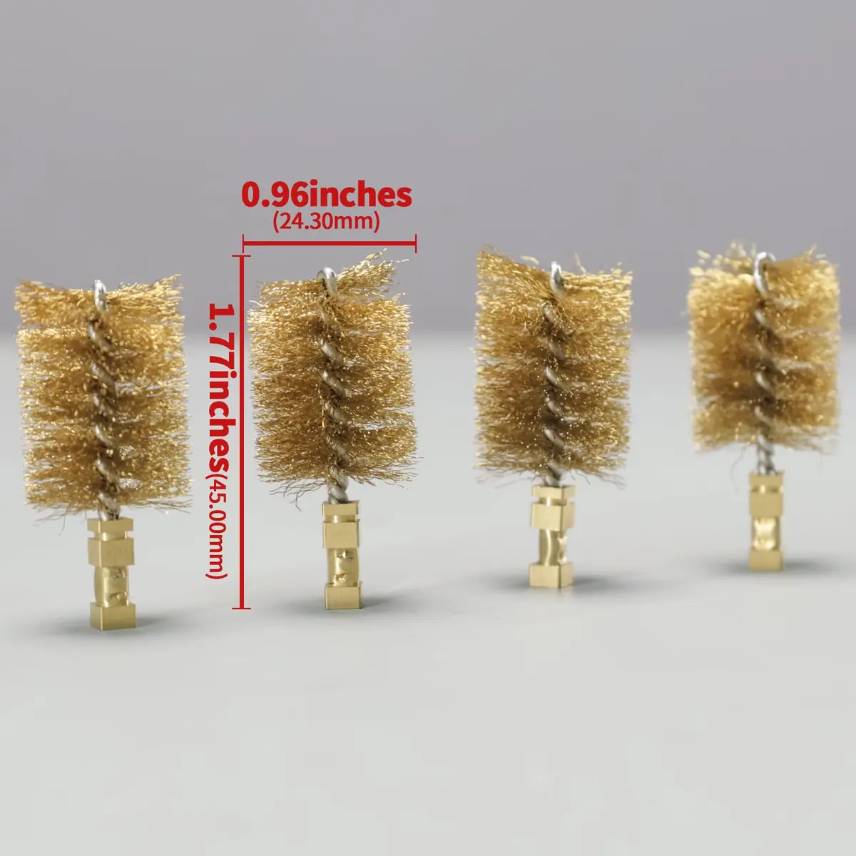 YIHUA Replacement Brass Wool Brushes Set (3 Pairs/6 Brushes) for YIHUA 200C & 200W | Brass Lab Cleaning Tool - view 3