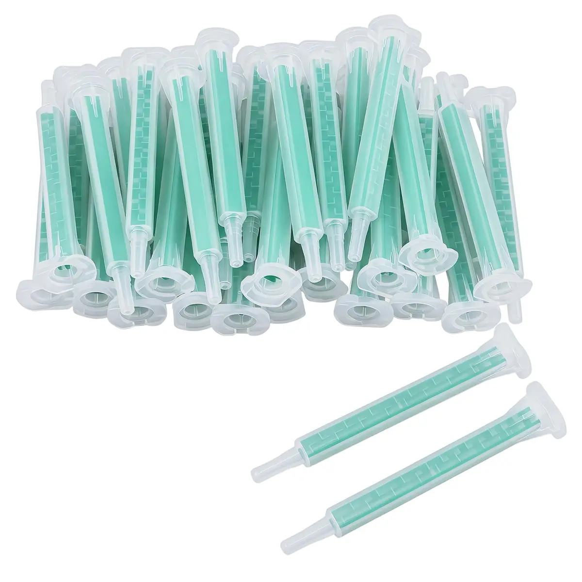 ATOYSKPX 50pcs Epoxy Mixing Nozzle Heads for 50ml AB Guns | Static Mixer Resin Tips (1:1/2:1 Ratio) - main product image