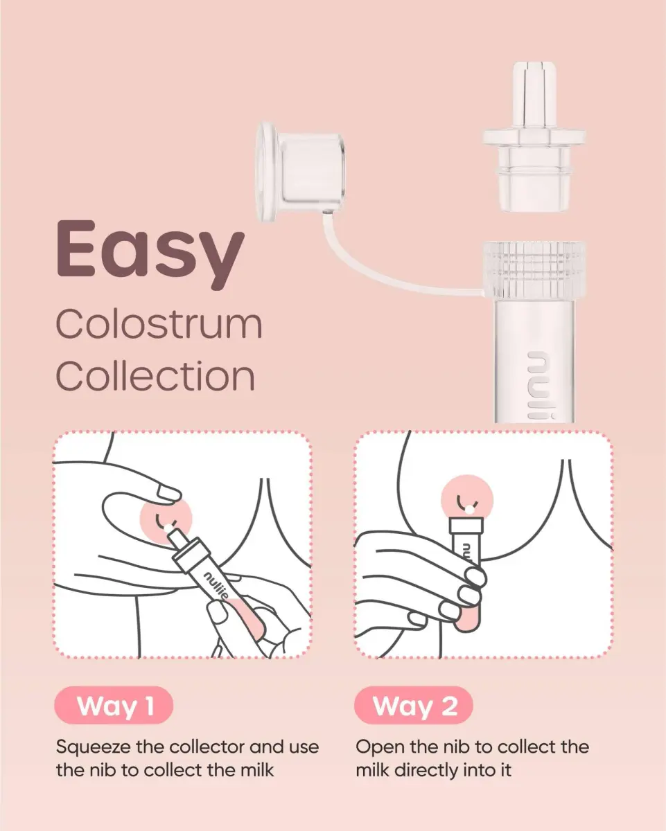 Nuliie Colostrum Collector Kit 7ml (6 Count) | BPA-Free Silicone for Newborn Feeding - view 6