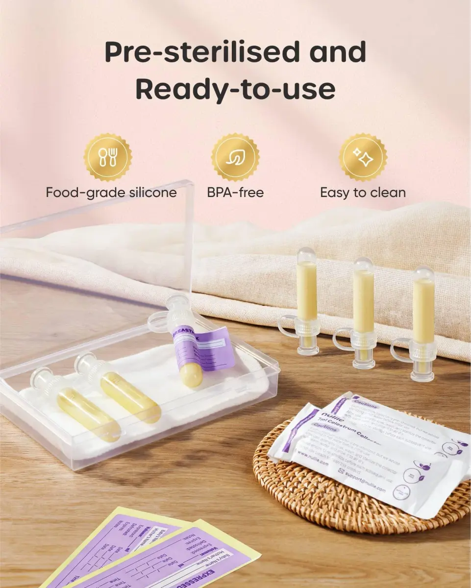 Nuliie Colostrum Collector Kit 7ml (6 Count) | BPA-Free Silicone for Newborn Feeding - view 3