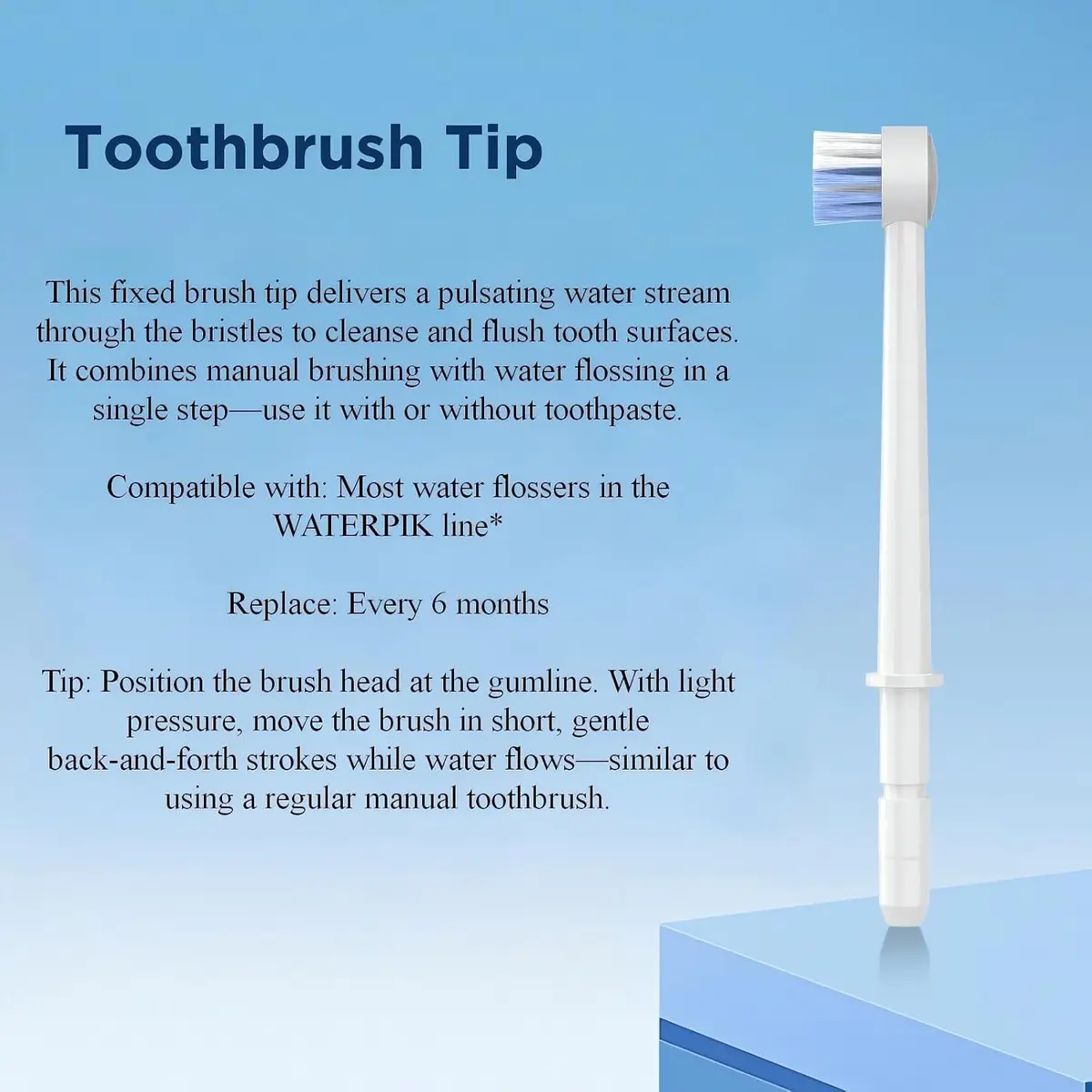 FreFeel Replacement Heads for Waterpik Water Flosser | Compatible with Most Waterpik Models - view 7
