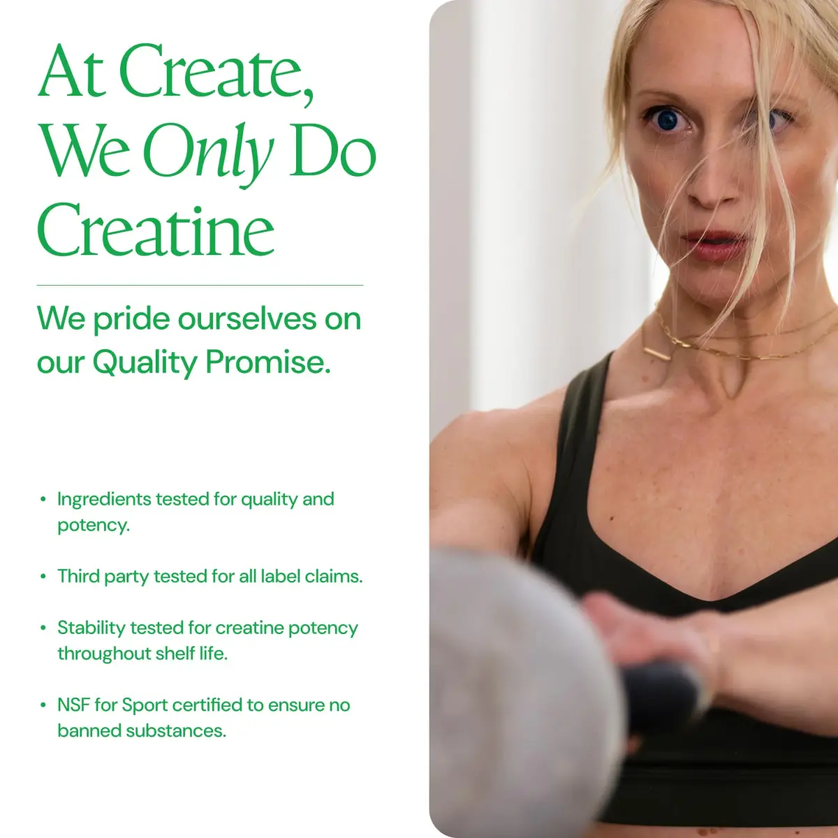 Create Creatine Monohydrate Gummies for Men & Women, Boost Focus, Strength, and Endurance, Anti-Melting Formula, Vegan, Gluten-Free, Non-GMO, 1.5g of Creatine per Gummy (Sour Green Apple) | 90 Count - view 5