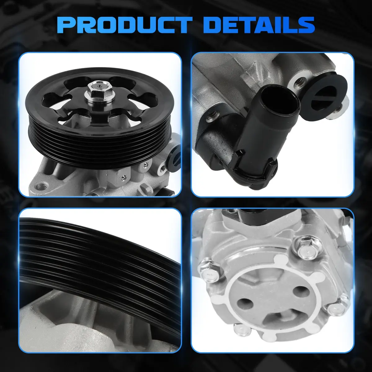 YOMALL Power Steering Pump with Pulley 21-5456 for 2006-2011 Honda Civic 1.8L | Direct Fit Replacement - view 4