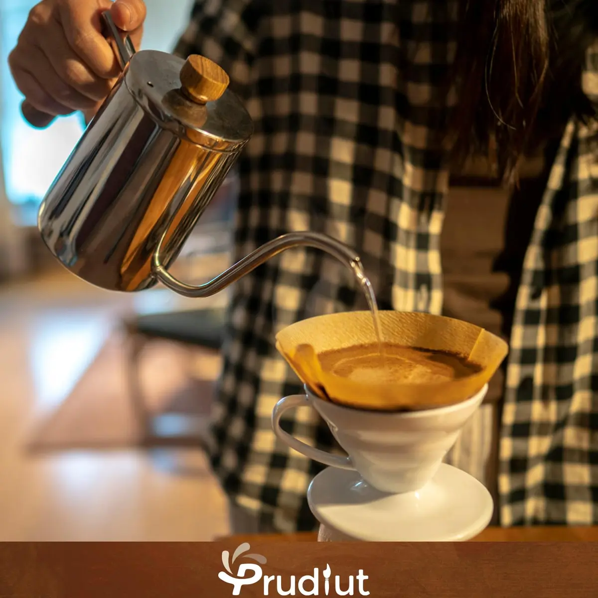 Prudiut 200 Count #4 Cone Coffee Filters | Compatible with Ninja & Pour Over (U4/200Pcs) - view 4