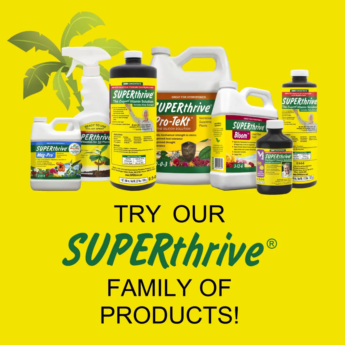 SUPERthrive Plant Vitamin Solution & Jobe's Fertilizer Spikes Bundle 1 Pint (29.57ml) + 15 Count | Boosts Growth & Nourishes Roots - view 9