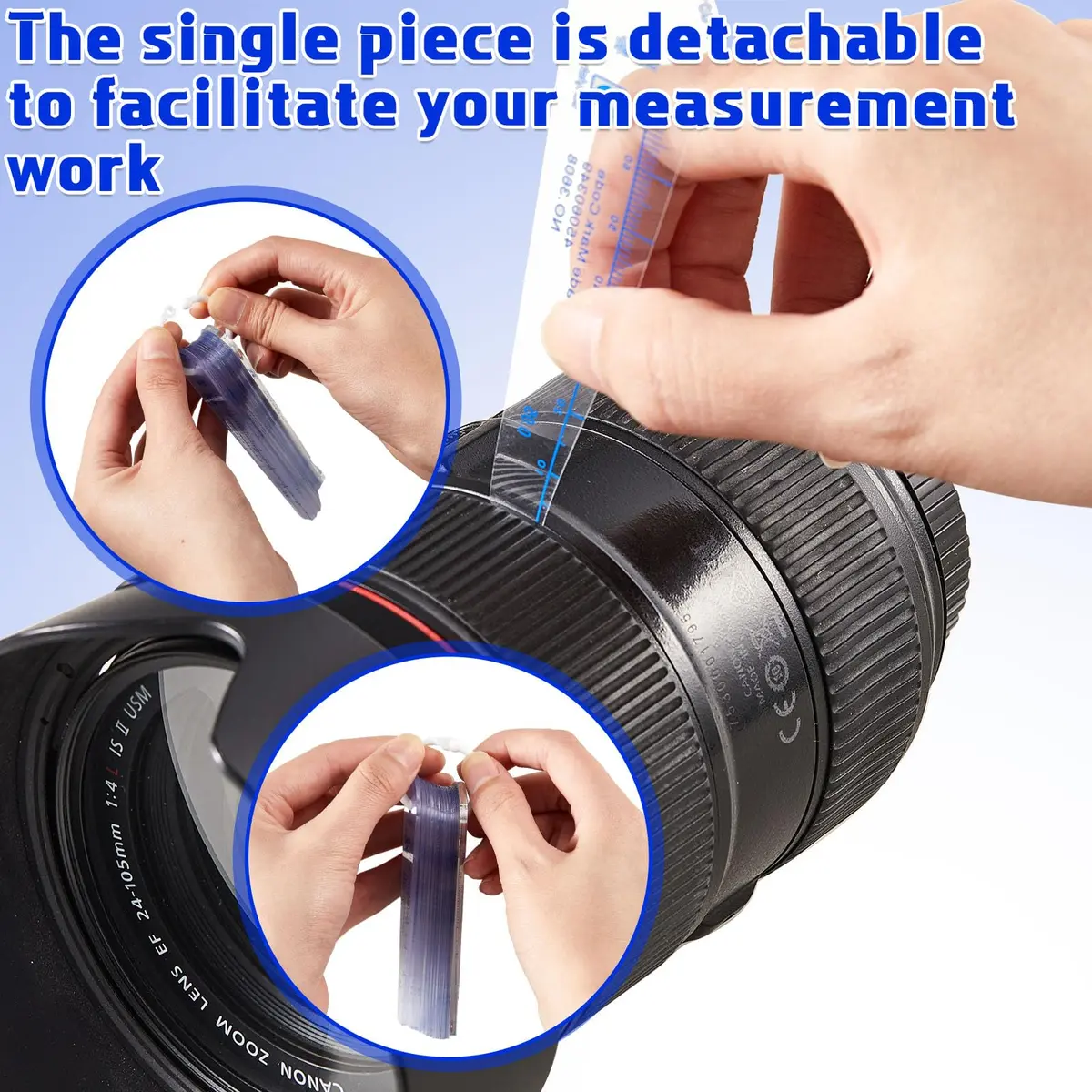Trandraft Plastic Feeler Gauge Set 0.05mm-3mm Metric | 21 Leaf Precision Measuring Tool - view 5