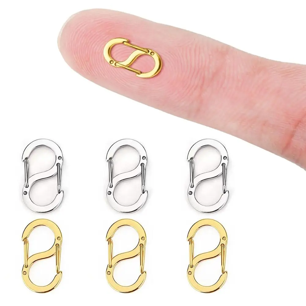 Booge Necklace Clasp 9mm x 16mm | Stainless Steel Double Opening Lobster Clasp for Jewelry - main product image