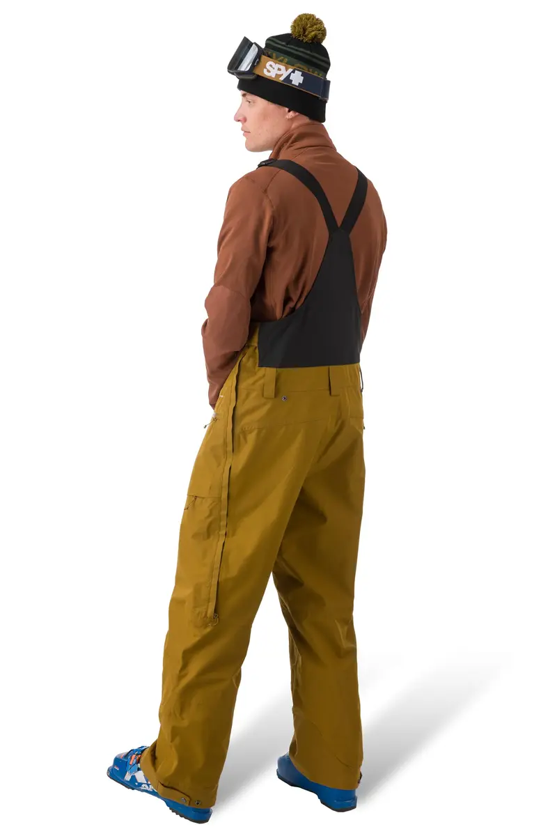Flylow Firebird Waterproof Ski Bib Pants - Rye - XL | All-Mountain Waterproof Breathable Snowwear - view 4