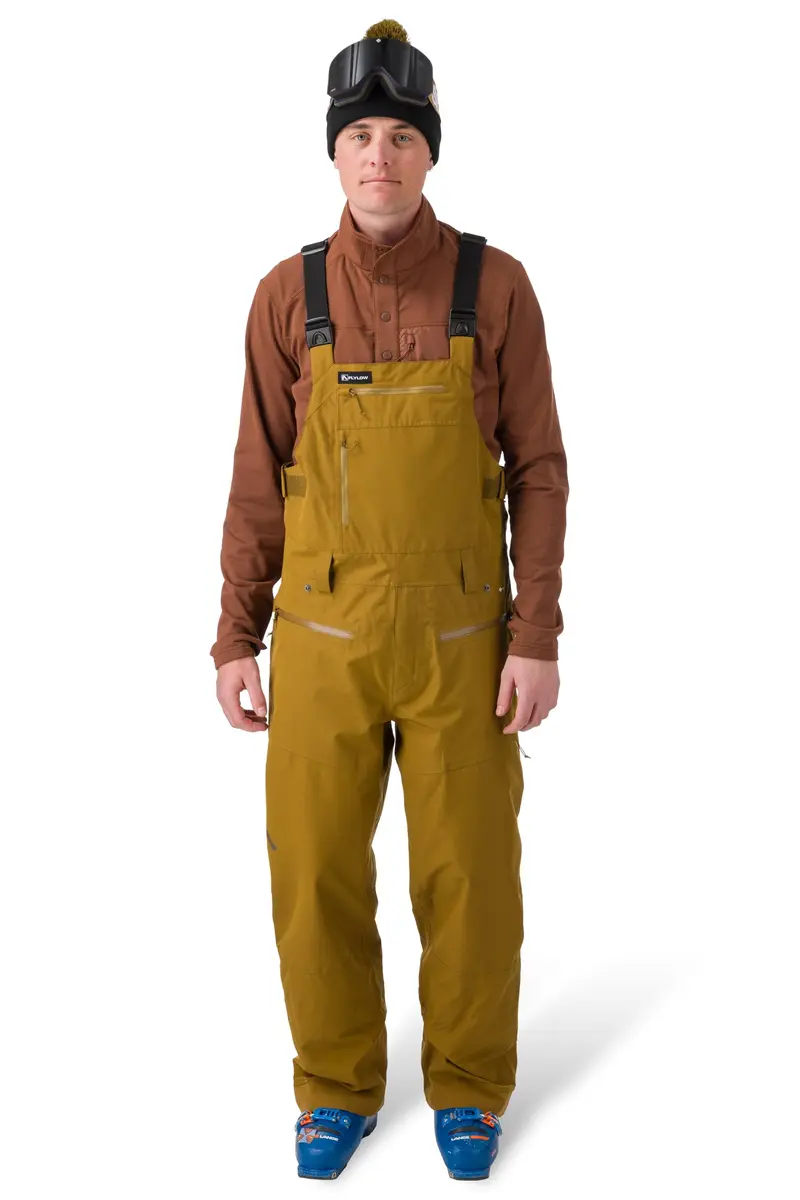Flylow Firebird Waterproof Ski Bib Pants - Rye - XL | All-Mountain Waterproof Breathable Snowwear - view 2