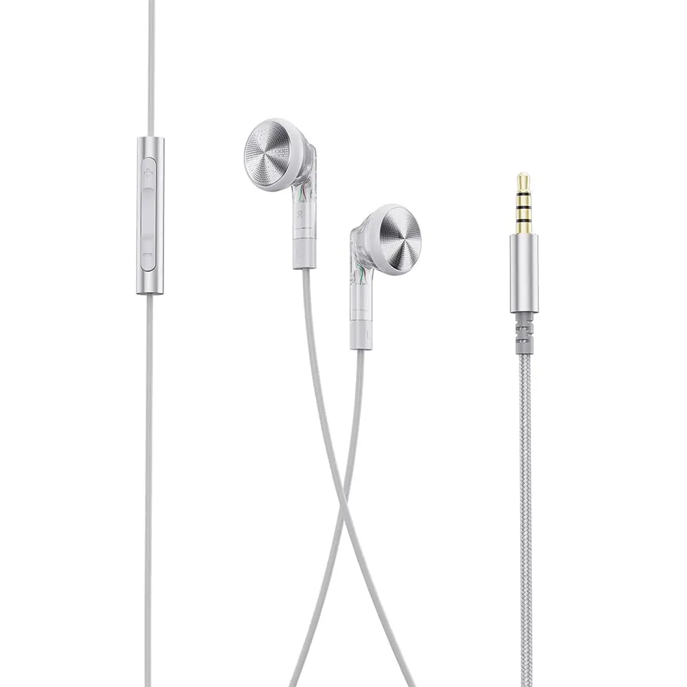 FiiO FF1 14.2mm Dynamic Driver Wired Earbuds with Microphone, Translucent | HiFi Music & Gaming - main product image