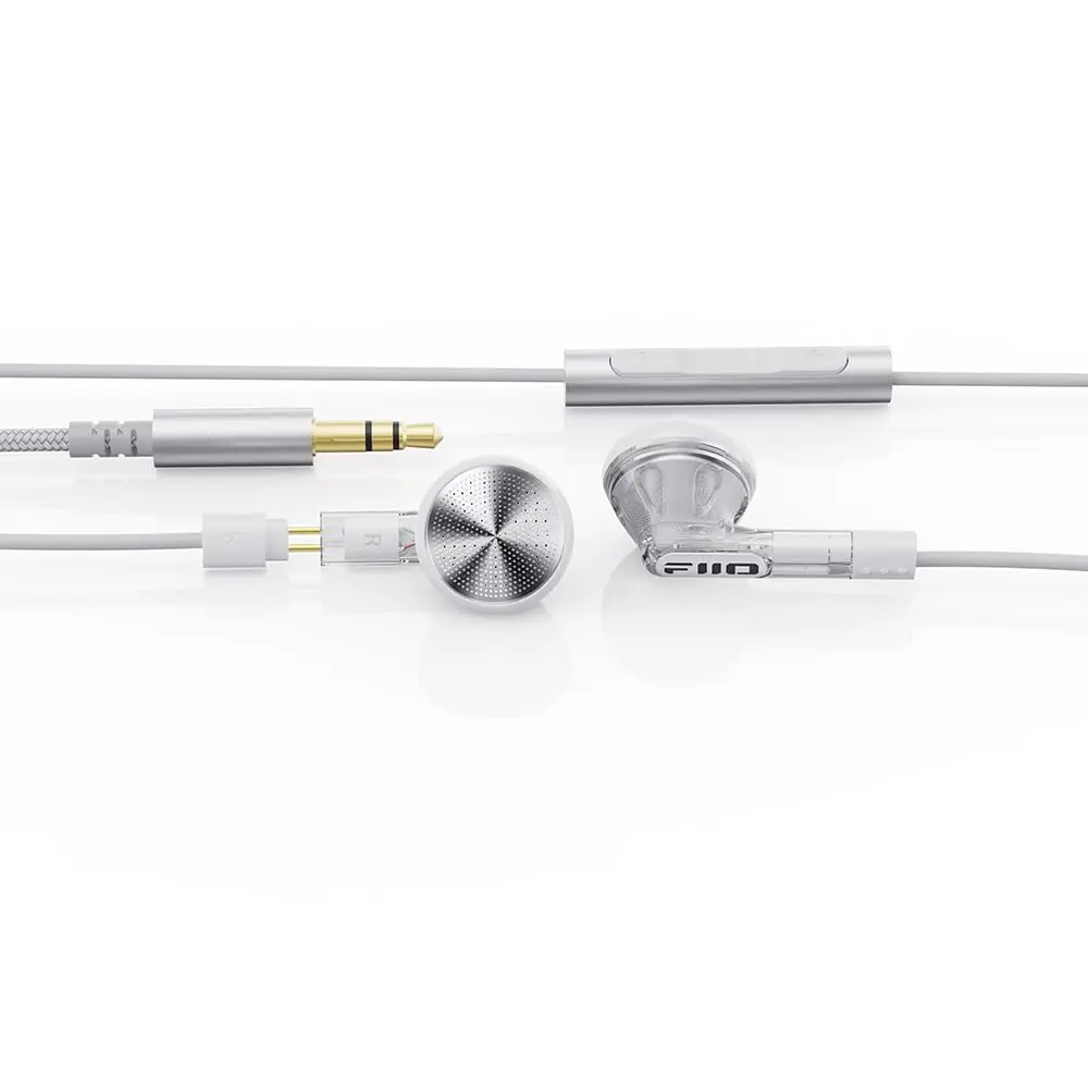 FiiO FF1 14.2mm Dynamic Driver Wired Earbuds with Microphone, Translucent | HiFi Music & Gaming - view 4
