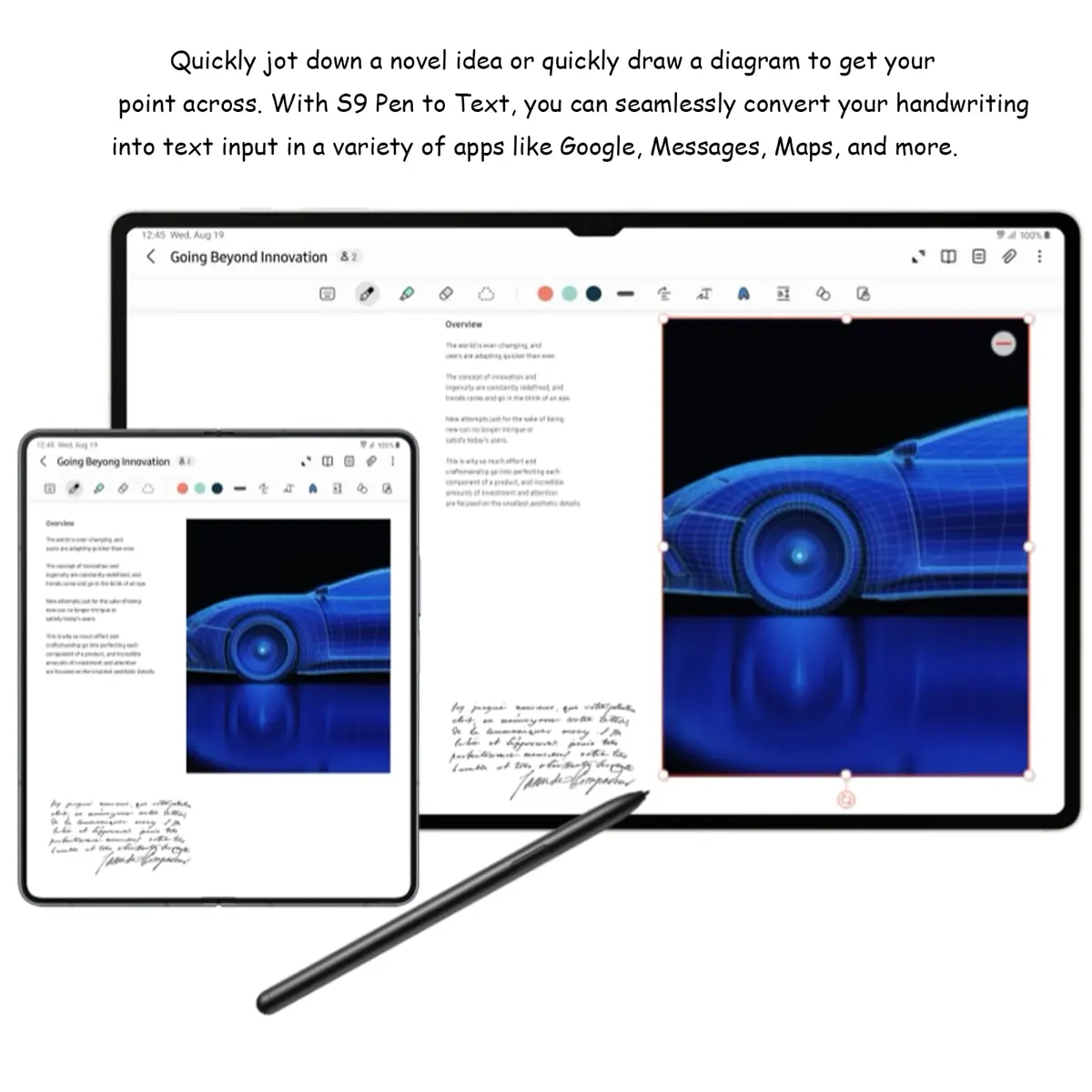 Anglepingping Galaxy Tab S9 Stylus Pen Replacement Black | Precise, Compatible with Samsung Galaxy Tab S9 Ultra & S9 Plus - view 6