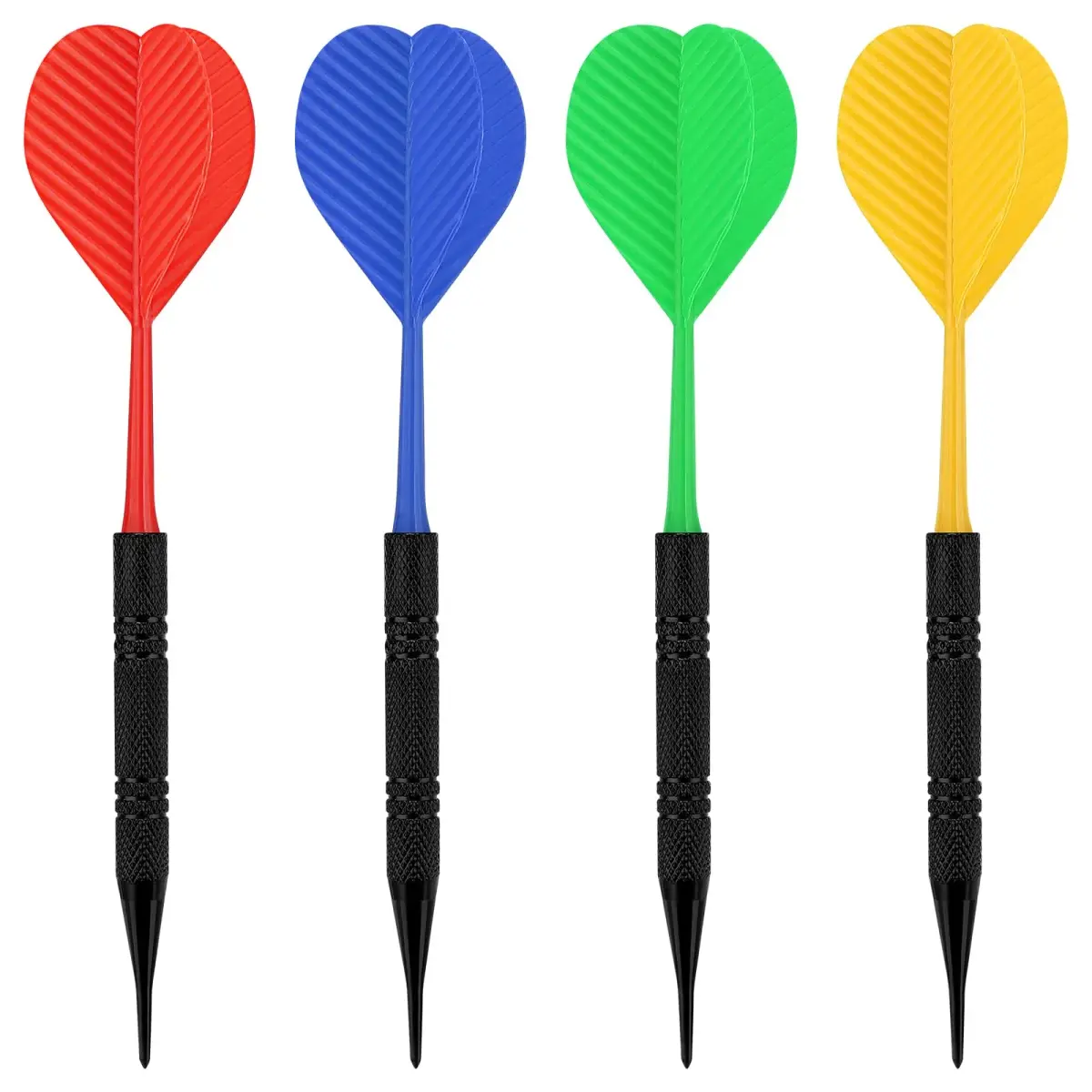 Accmor 12 Pack Soft Tip Darts Set with 100 Extra Tips | Black, 14.8cm (5.8 inch) - view 2