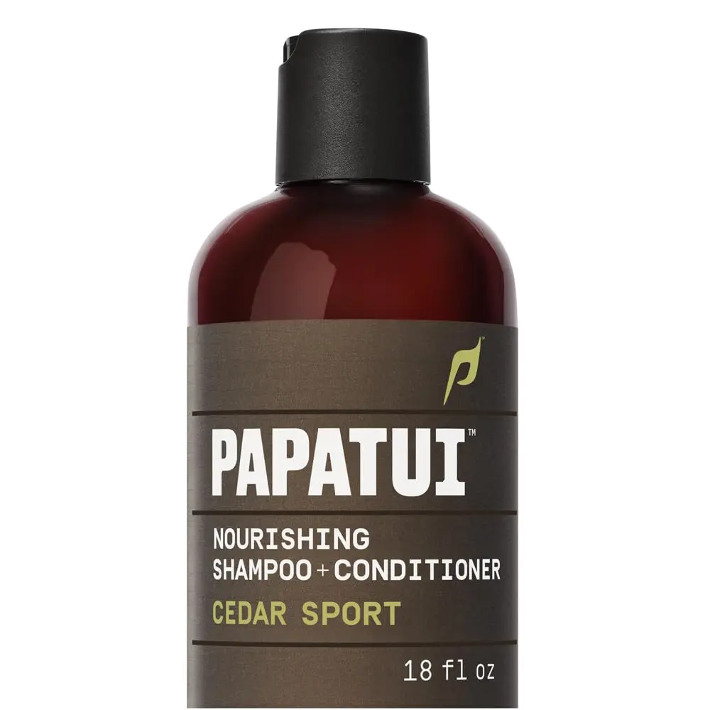 PAPATUI by Dwayne Johnson 2-in-1 Cedar Sport Shampoo & Conditioner 18 fl oz | Sulfate-Free, Nourishing - main product image