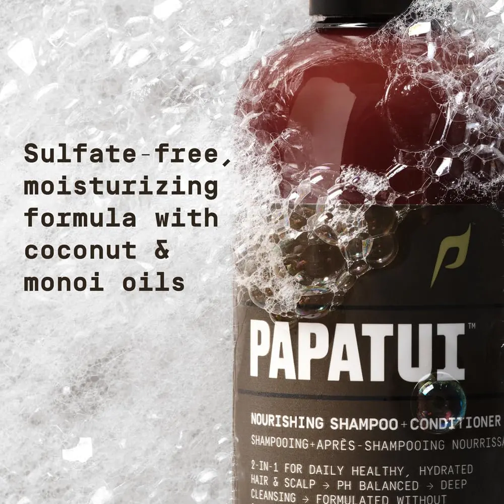 PAPATUI by Dwayne Johnson 2-in-1 Cedar Sport Shampoo & Conditioner 18 fl oz | Sulfate-Free, Nourishing - view 6