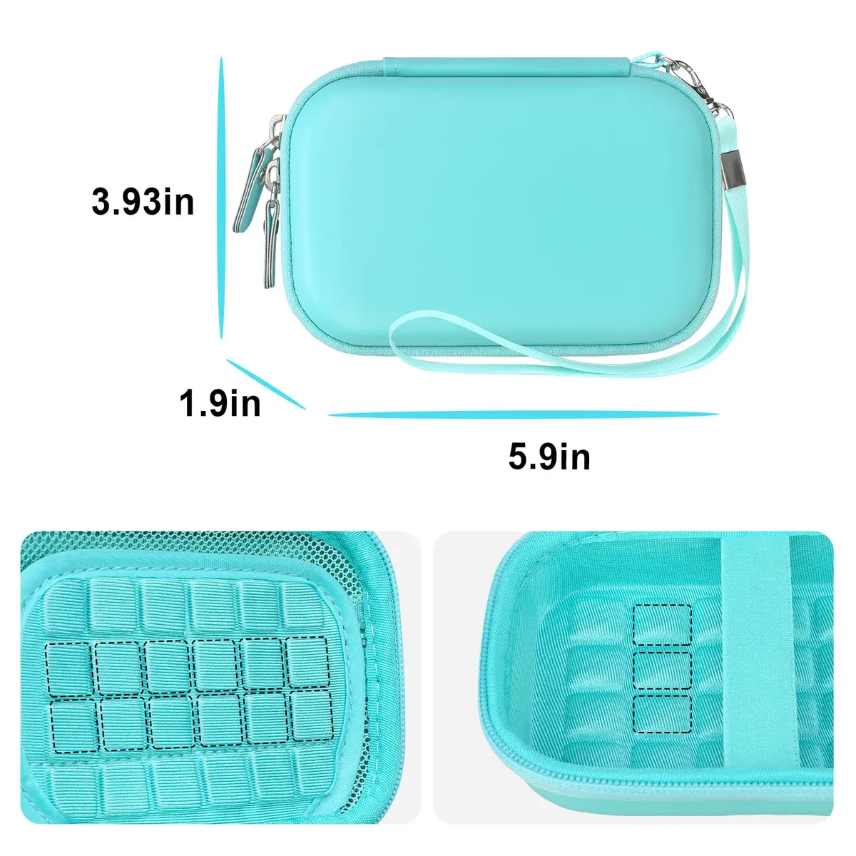 Canboc Hard Case for UnionSine Ultra Slim Portable External Hard Drive HDD | Water-Resistant, Shockproof, Compact (70-120 chars) - view 4