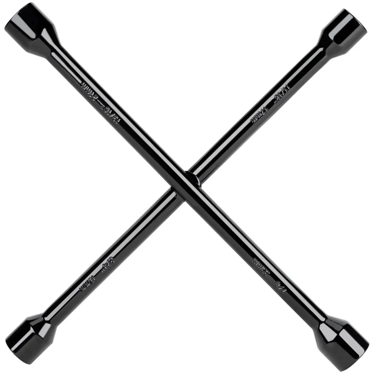 CARTMAN 14 Inch Heavy Duty 4 Way Lug Wrench Tire Iron | Forged Carbon Steel, Corrosion-Resistant - main product image