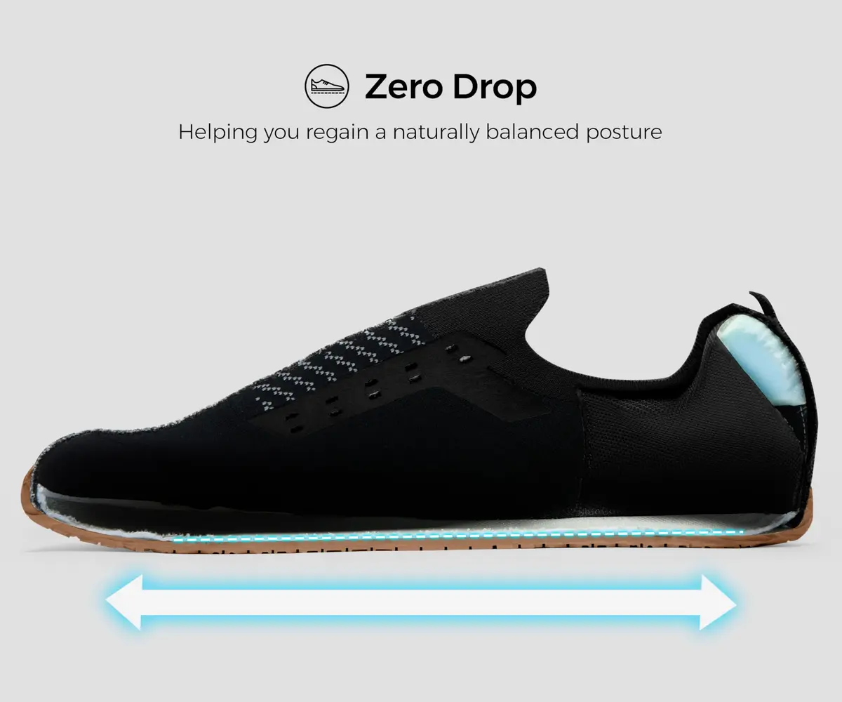 AIRHAS Men's Barefoot Running Shoes Zero Drop Minimalist Sneakers with Anatomical Toe Box, 24.5cm (9.5 US) | Natural Foot Movement - view 2