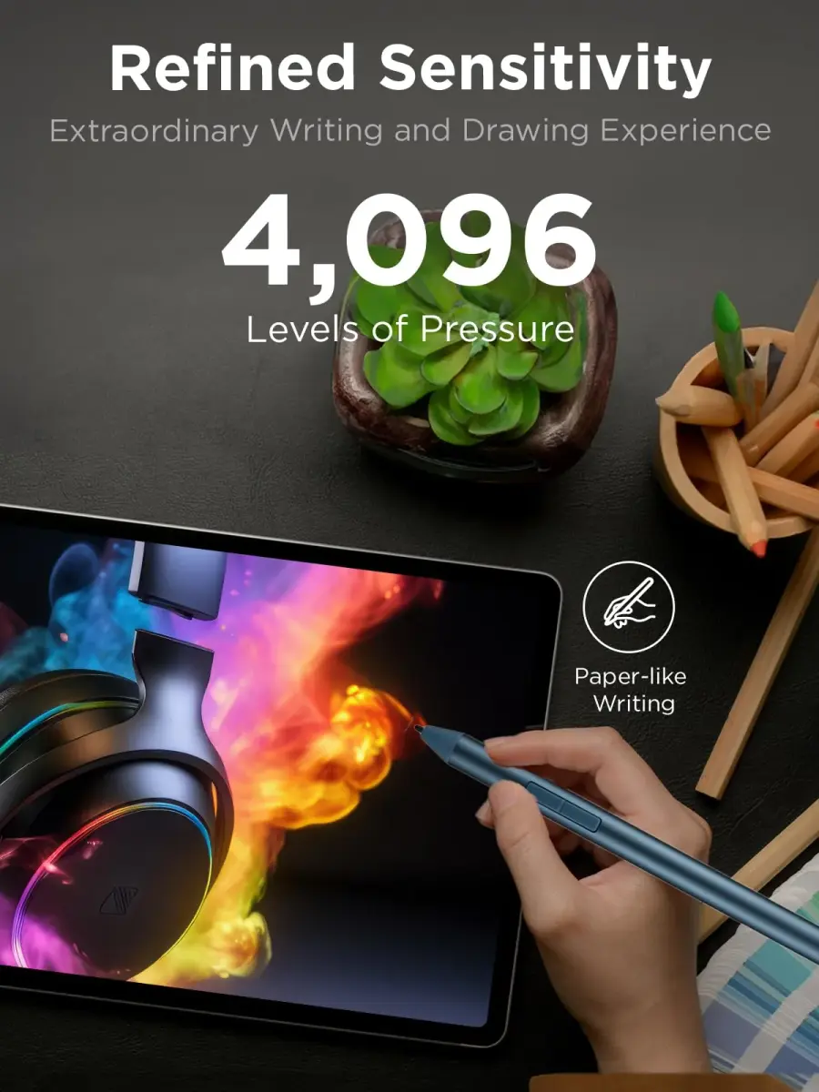 Lenovo Digital Pen 3 for Laptops, Tidal Teal, 4096 Pressure Levels | Advanced Tilt Recognition - view 3
