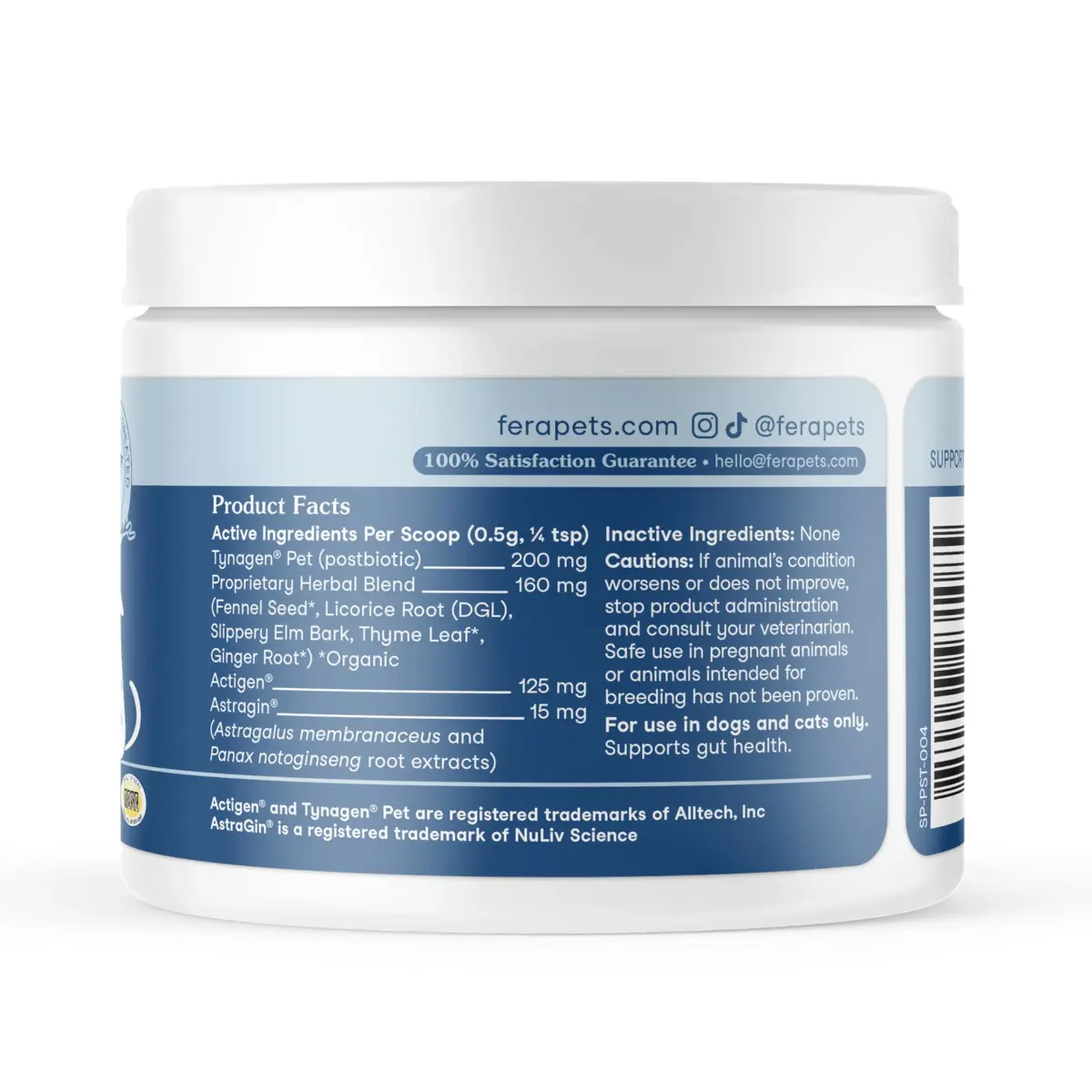 Fera Pets Postbiotics Plus Prebiotics for Dogs & Cats 60g (2.12 oz) | Digestive & Immune Support - view 9