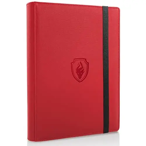 Fabmaker Red 540 Pocket Card Binder | Archival Safe & Water-Resistant - main product image