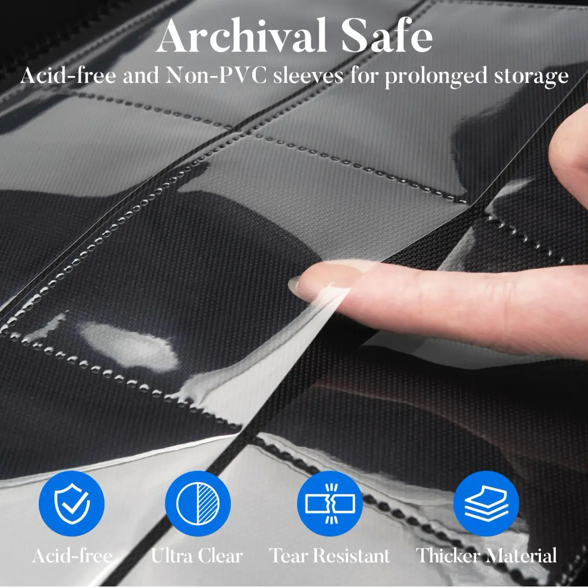 Fabmaker Red 540 Pocket Card Binder | Archival Safe & Water-Resistant - view 5