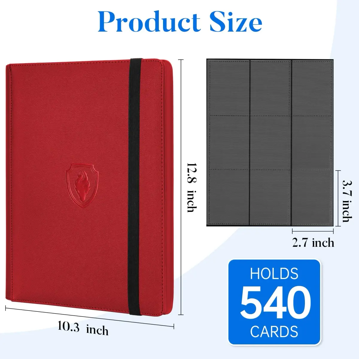 Fabmaker Red 540 Pocket Card Binder | Archival Safe & Water-Resistant - view 6