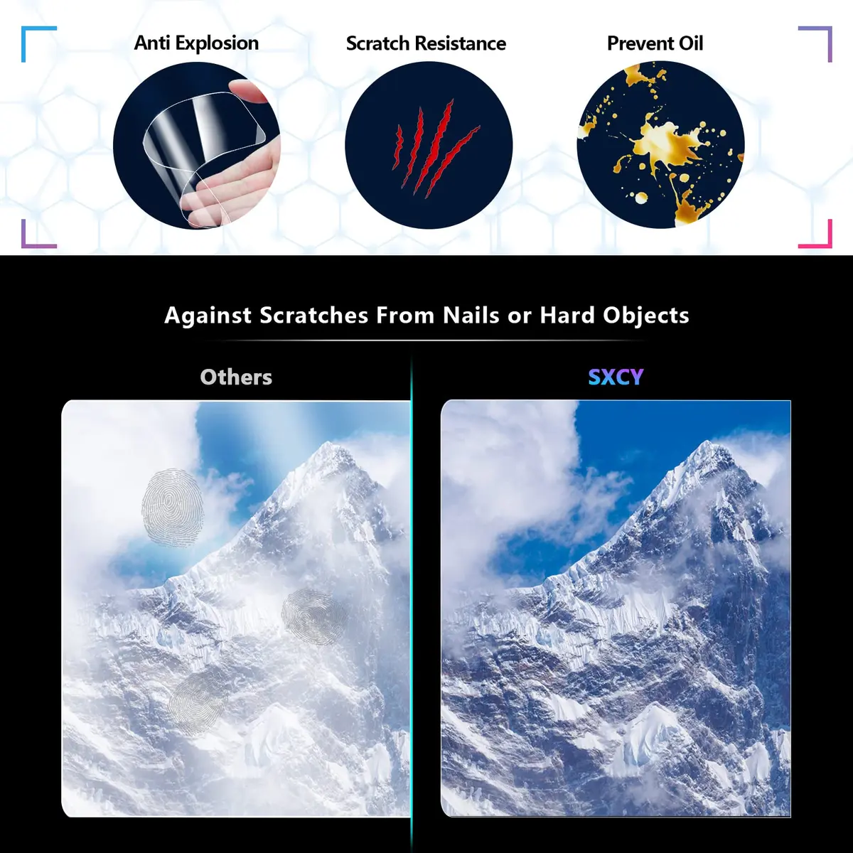 SXCY Screen Protector for 2025 2026 Toyota Camry 12.3 Inch | Nano Hardness & Easy Install - view 7