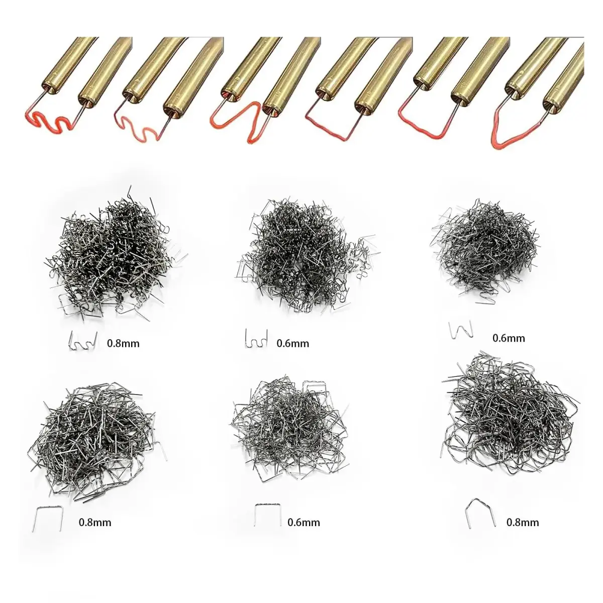 Sawvolker 3000PCS Hot Staple Plastic Welder Staples Kit | 0.6mm & 0.8mm Stainless Steel for Auto & Furniture Repair - view 3