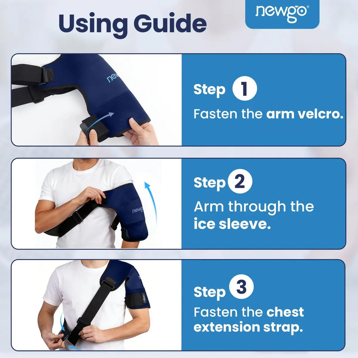 NEWGO Shoulder Ice Pack XL | Full Shoulder Coverage for Post-Surgery & Pain Relief - view 5