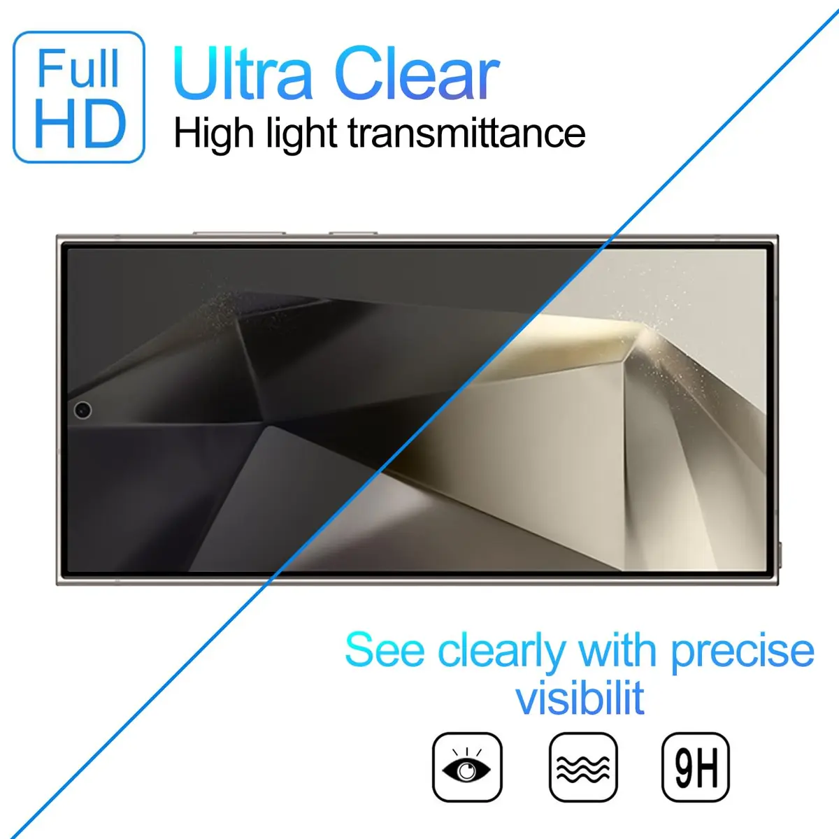 Lokyoo 2 Pack Privacy Screen Protector for Samsung Galaxy S24 Ultra | Anti-Peep, 9H Hardness, Easy Install - view 6
