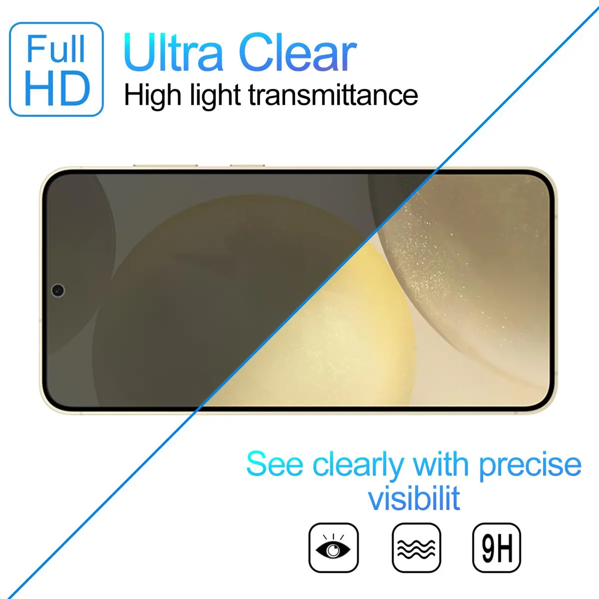 Lokyoo Privacy Screen Protector for Samsung Galaxy S24+ /S24 Plus 6.7" | Anti-Spy, Fingerprint Support - view 6
