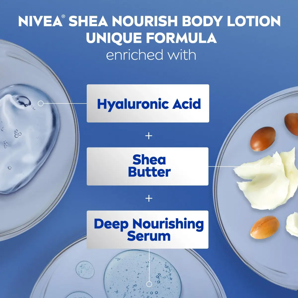 NIVEA Shea Nourish Body Lotion & Shea Butter Body Wash Set | 16.9 Fl Oz (500ml) & 20 Fl Oz (591ml) - view 5