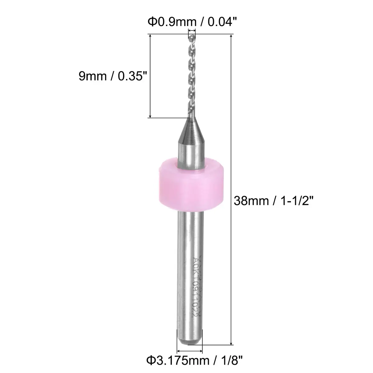 uxcell PCB Drill Bits 0.9mm Tungsten Carbide Rotary Tool 2 Set (20 Pcs) | High Precision for PCB & Soft Metals - view 2
