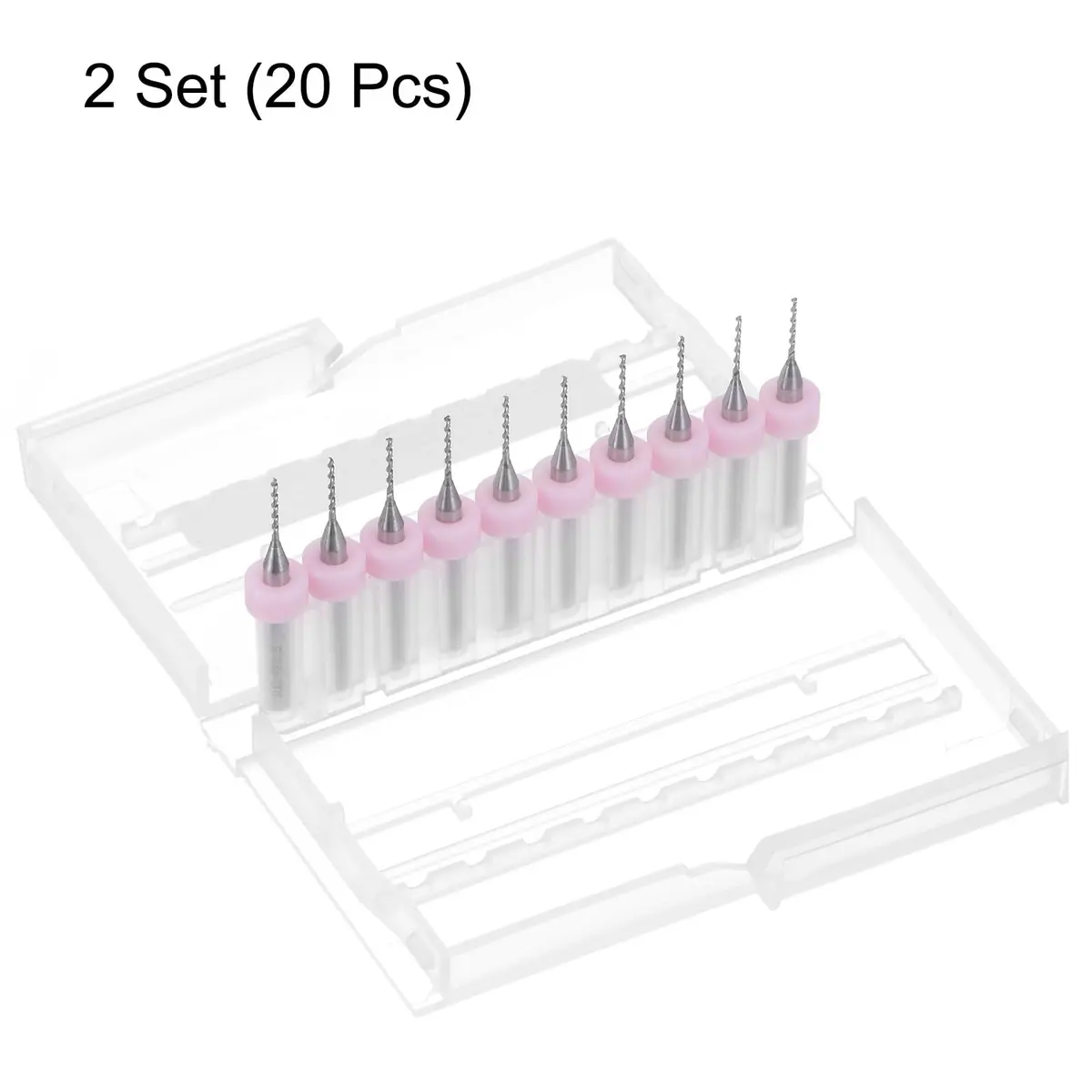 uxcell PCB Drill Bits 0.9mm Tungsten Carbide Rotary Tool 2 Set (20 Pcs) | High Precision for PCB & Soft Metals - view 3