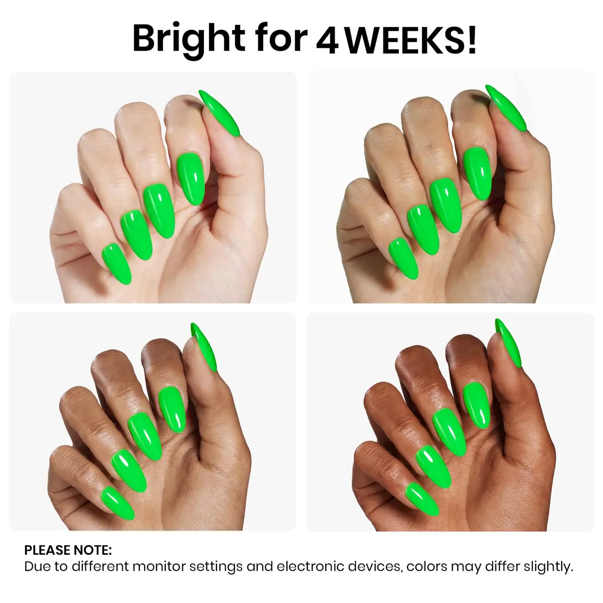 beetles Gel Polish Ghost Phantom 0.5 Fl Oz | Neon Green UV/LED Long-Lasting Nail Art - view 5