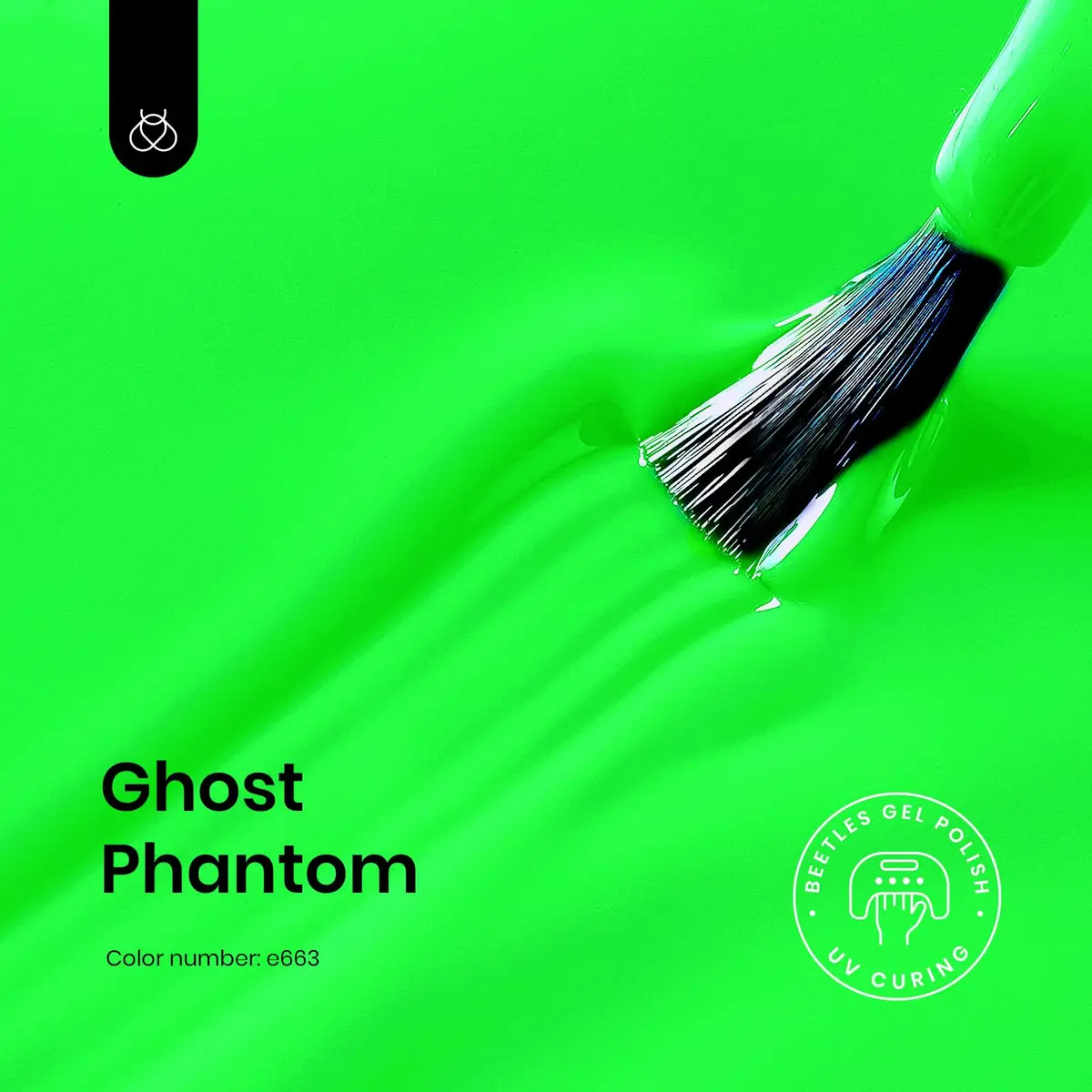 beetles Gel Polish Ghost Phantom 0.5 Fl Oz | Neon Green UV/LED Long-Lasting Nail Art - view 6