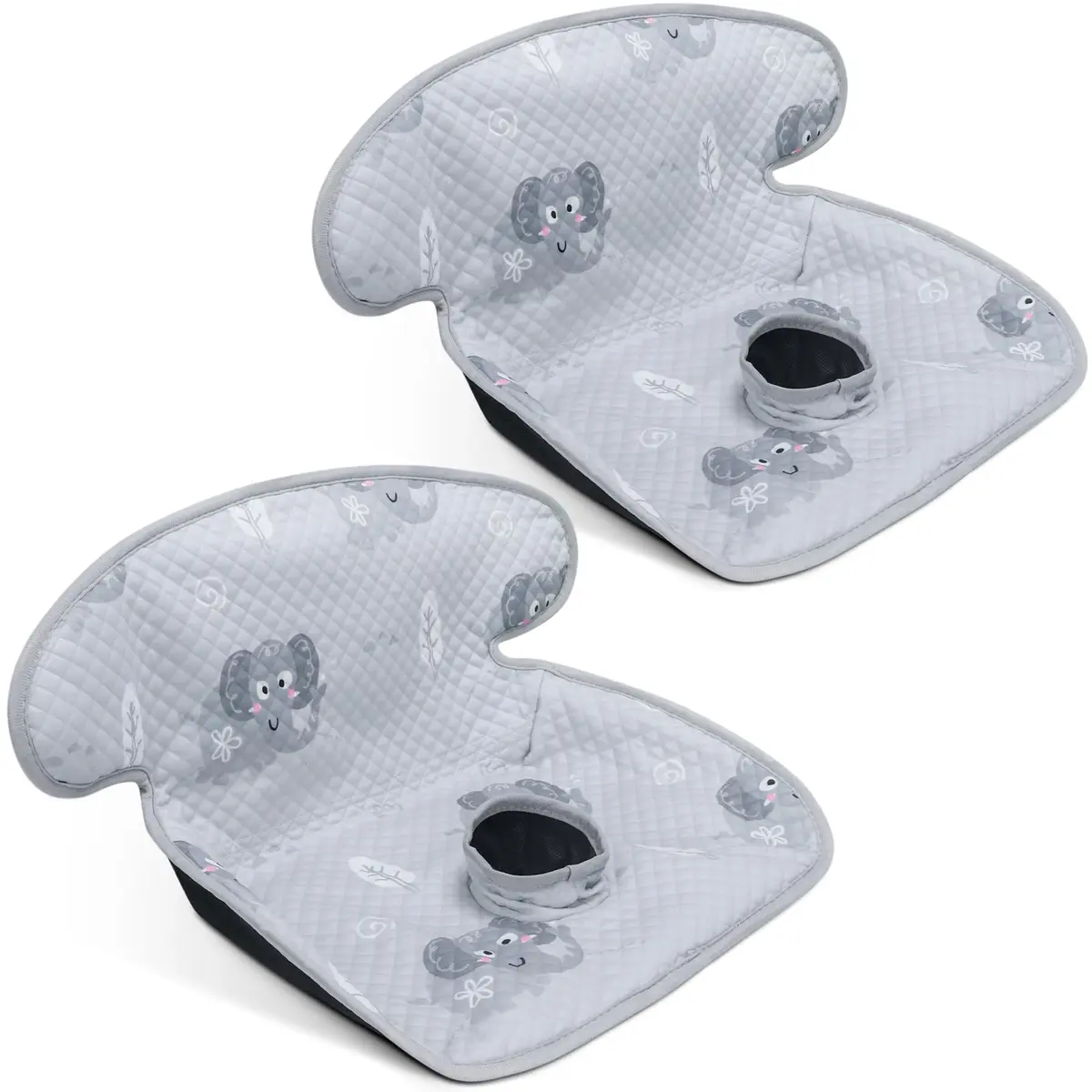 COOLBEBE 2 Pack Waterproof Car Seat Protector for Potty Training | Grey, Universal Fit, Leak-Proof - main product image