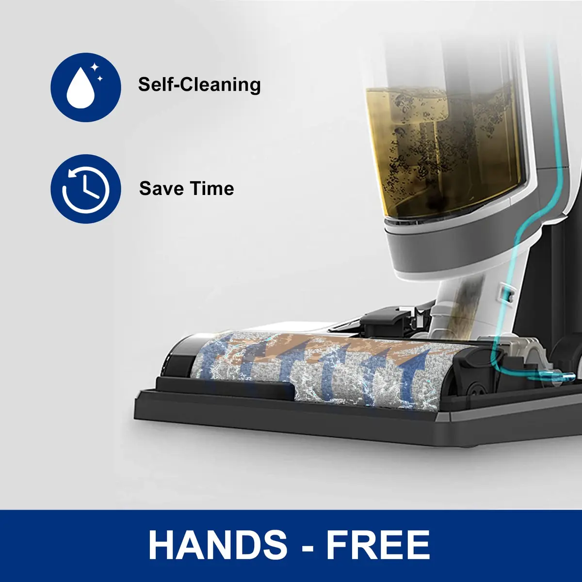 MXZONE Roller Brush Replacement for Tineco iFloor 3 & Floor One S3 Vacuum, 2 Pack | Soft, Fluffy, Washable & Reusable - view 5