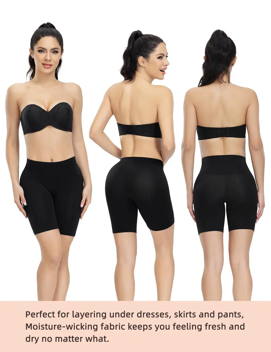 ATTLADY Seamless Boyshorts for Women | Anti-Chafing Underwear Shorts for Dresses, Small - view 5