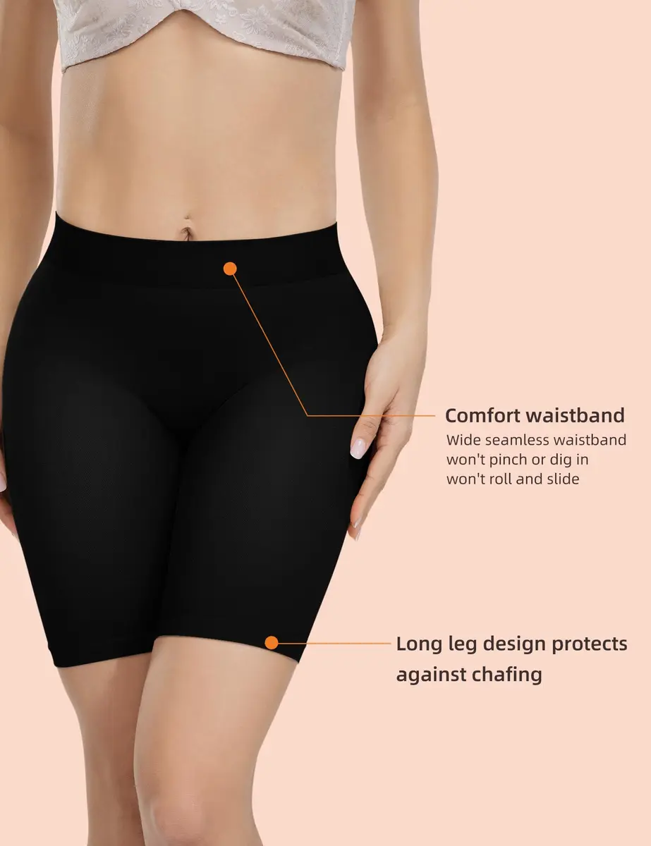 ATTLADY Seamless Boyshorts for Women | Anti-Chafing Underwear Shorts for Dresses, Small - view 2