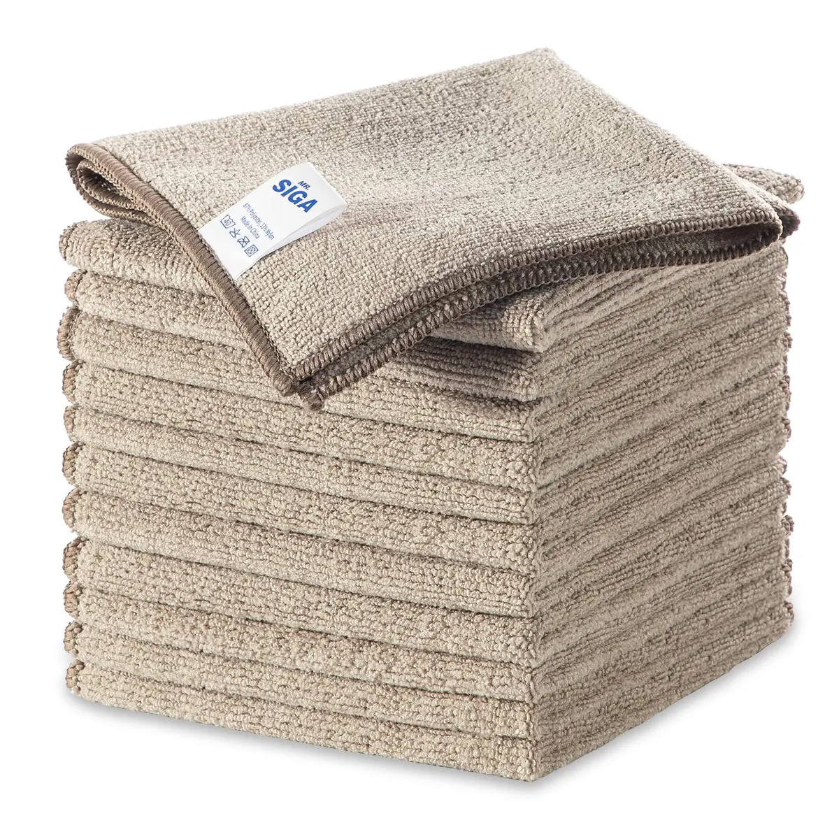 MR.SIGA Microfiber Cleaning Cloths, Streak Free Microfiber Towels, 12 Pack, 32x32cm (12.6x12.6 inch) | Lint-Free & Super Absorbent - main product image