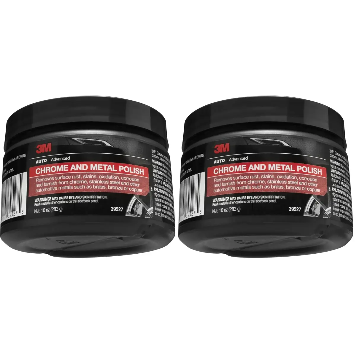 3M Chrome and Metal Polish 20 oz (10 oz Pink x 2) | Restores Shine on Automotive Metals - main product image